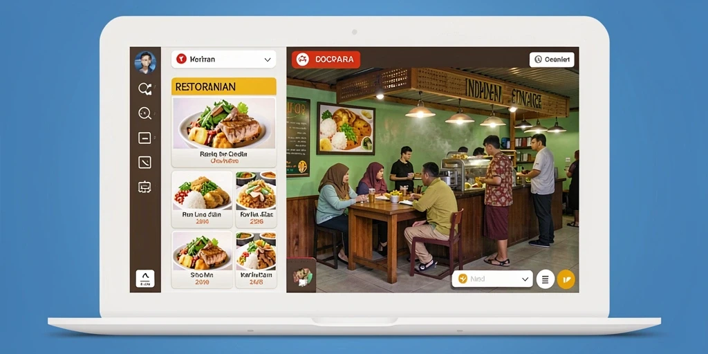 Tampilan antarmuka yang sederhana dan menarik.