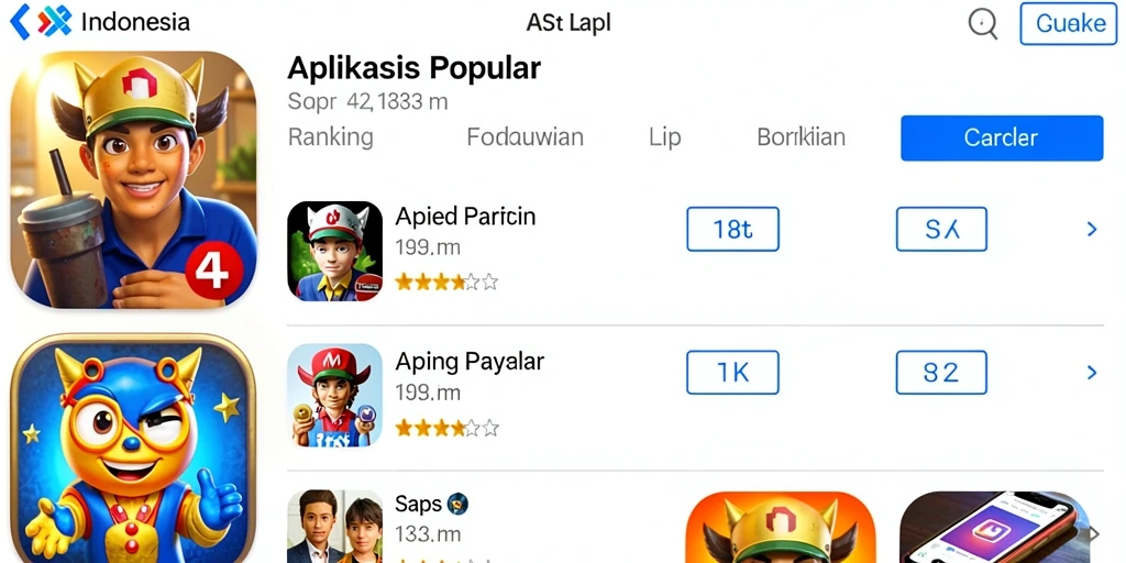 Tampilan antarmuka aplikasi yang menarik dan user-friendly.