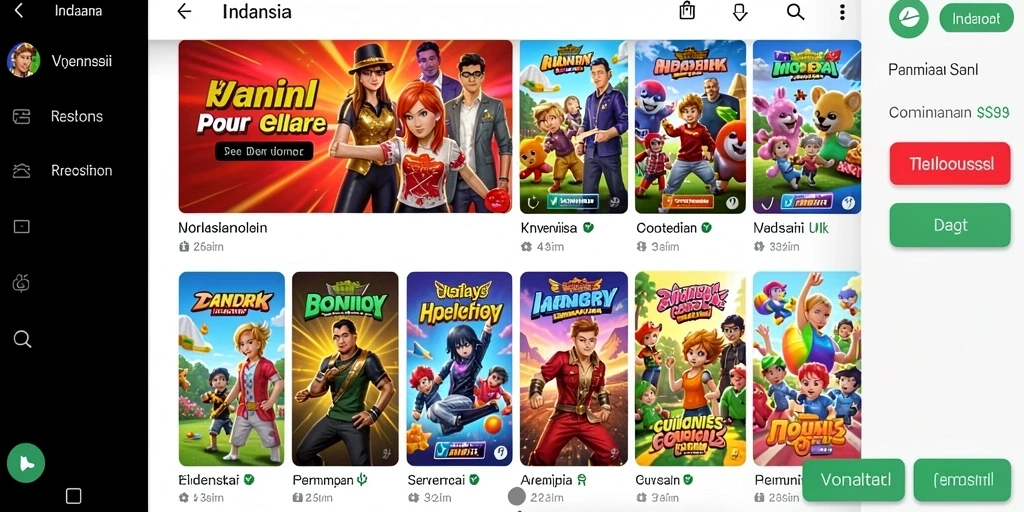 Tangkapan layar menunjukkan aksi seru dalam permainan.