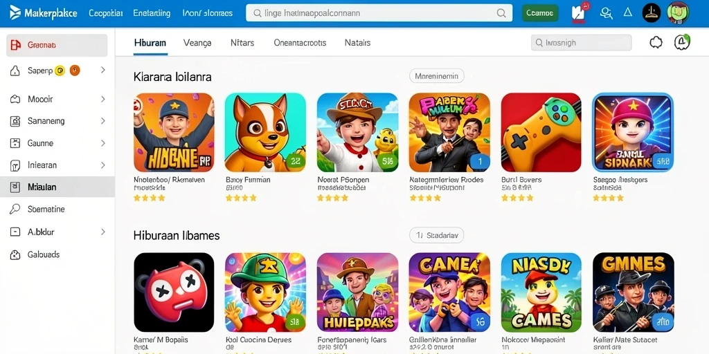 Tampilan antarmuka yang modern dan menarik.