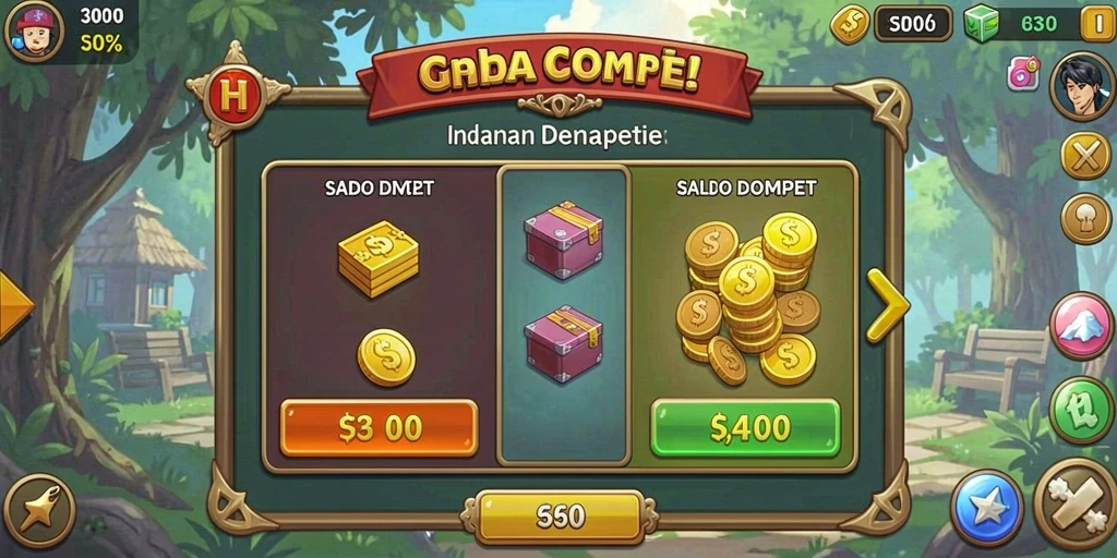 Tampilan menarik dengan berbagai pilihan mesin slot.