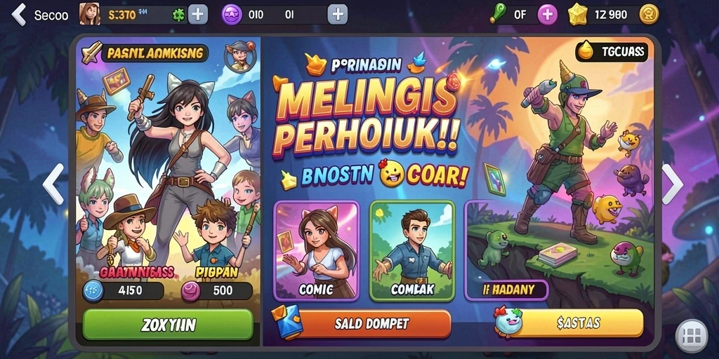 Tampilan awal yang memukau dan menarik.