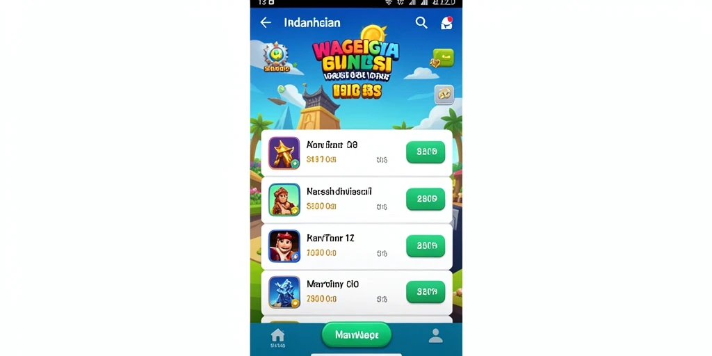 Tangkapan layar menampilkan interface utama permainan TANTE777.