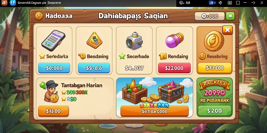 Tampilan grafis yang memukau dalam permainan.
